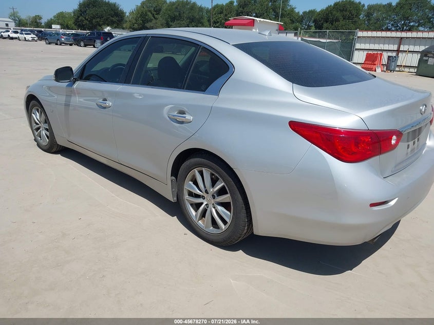 2015 Infiniti Q50 VIN JN1BV7AP6FM338036 IAAI salvage auction — NORMAL WEAR, Original (Texas), sold $700 on 2026-07-28 (photo 3)