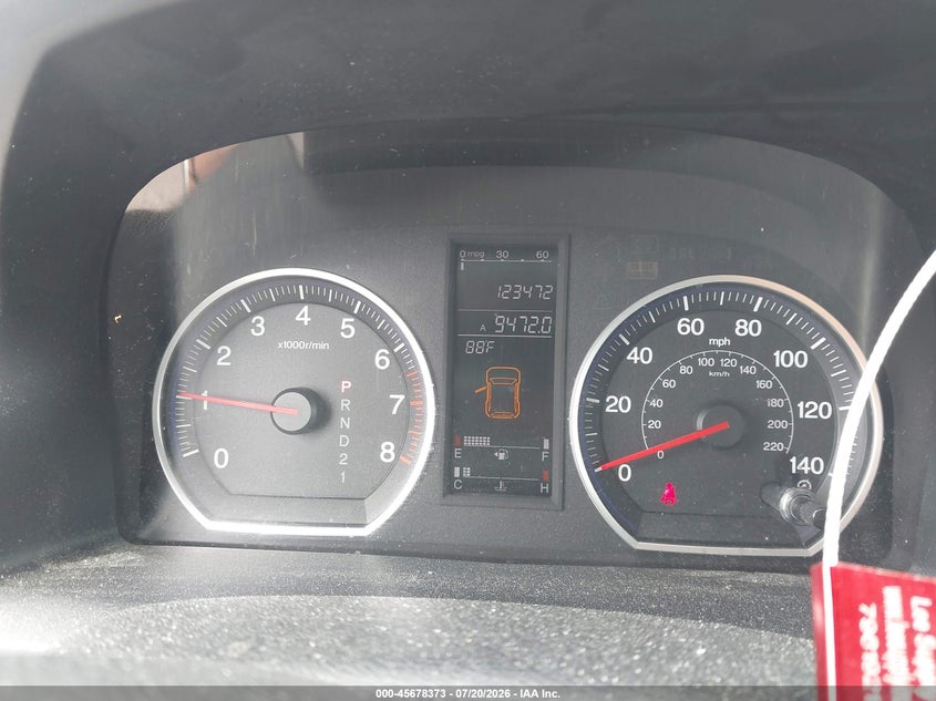 2009 Honda Cr-v VIN JHLRE38519C005670 IAAI salvage auction — NORMAL WEAR, Clear - Dealer Only (California), sold $1,550 on 2026-07-23 (photo 7)
