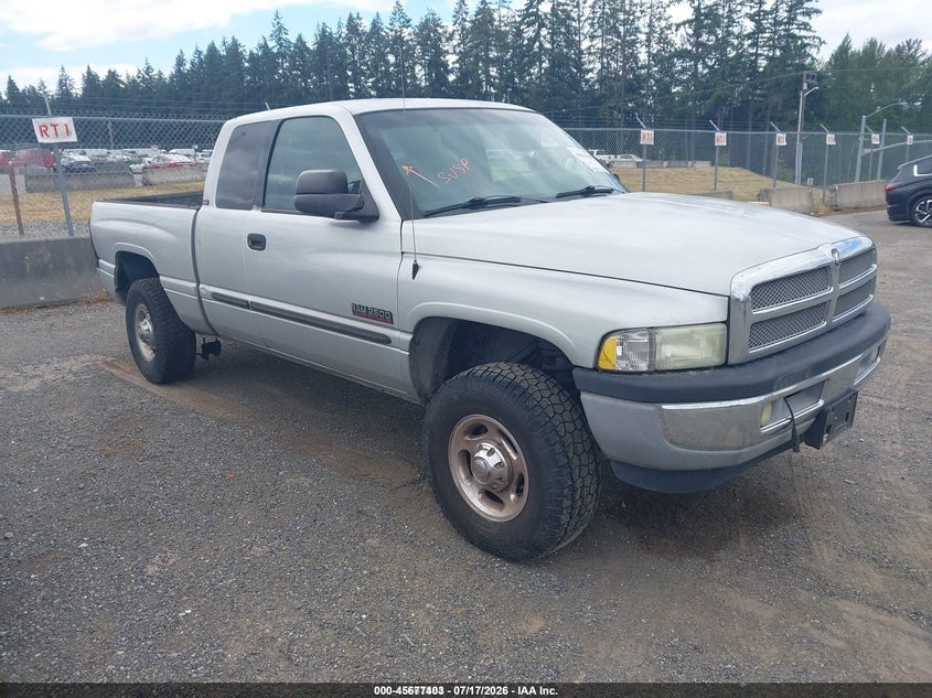 2002 Dodge Ram 2500 VIN 3B7KF23672M304476 IAAI salvage auction — REAR END, Bill Of Sale (Washington), sold $3,150 on 2026-07-29 (photo 1)