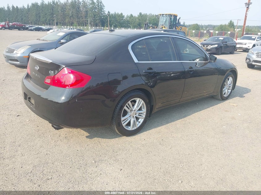 2011 Infiniti G25 VIN JN1DV6APXBM830582 IAAI salvage auction — FRONT END, Bill Of Sale (Washington), sold $1,600 on 2026-08-01 (photo 4)