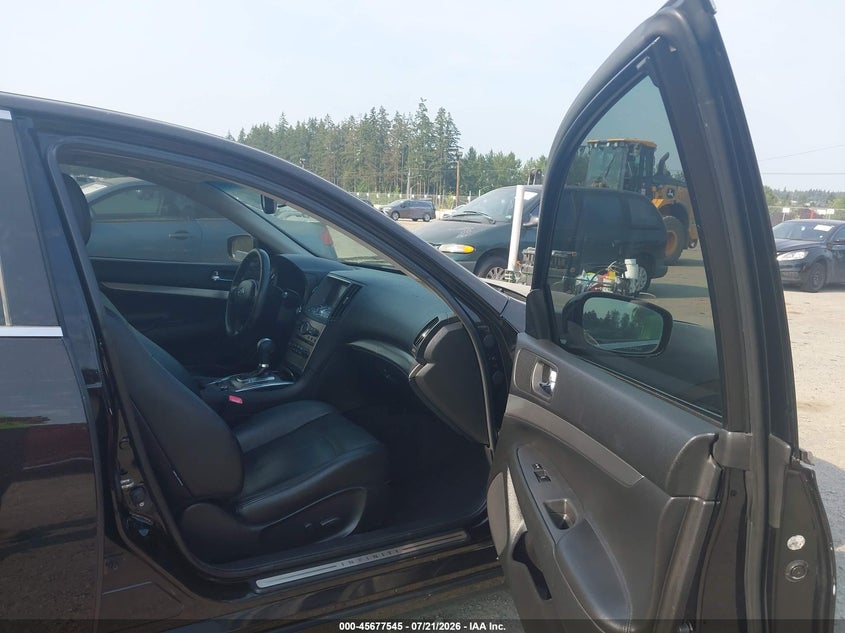 2011 Infiniti G25 VIN JN1DV6APXBM830582 IAAI salvage auction — FRONT END, Bill Of Sale (Washington), sold $1,600 on 2026-08-01 (photo 5)