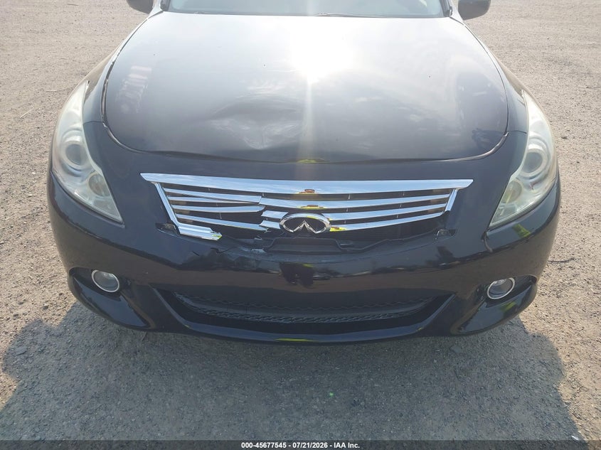 2011 Infiniti G25 VIN JN1DV6APXBM830582 IAAI salvage auction — FRONT END, Bill Of Sale (Washington), sold $1,600 on 2026-08-01 (photo 6)