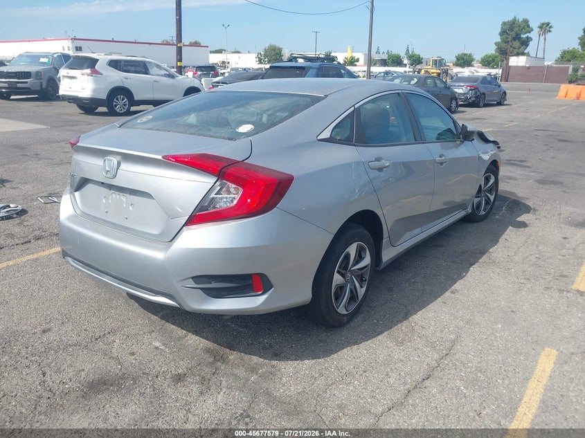 2020 Honda Civic VIN 19XFC2F66LE207867 IAAI salvage auction — LEFT SIDE, Salvage (California), sold $4,675 on 2026-08-03 (photo 4)