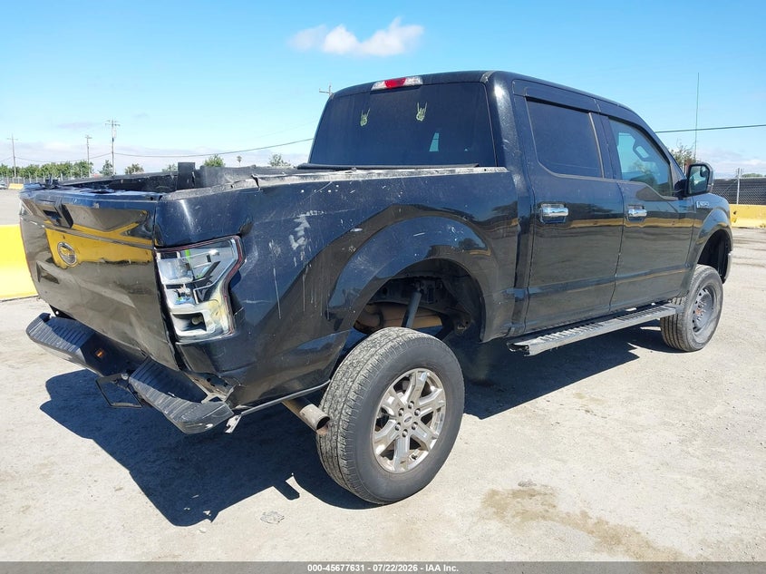 2018 Ford F-150 VIN 1FTEW1CPXJKD72325 IAAI salvage auction — REAR END, Salvage (California), sold $2,900 on 2026-07-30 (photo 4)
