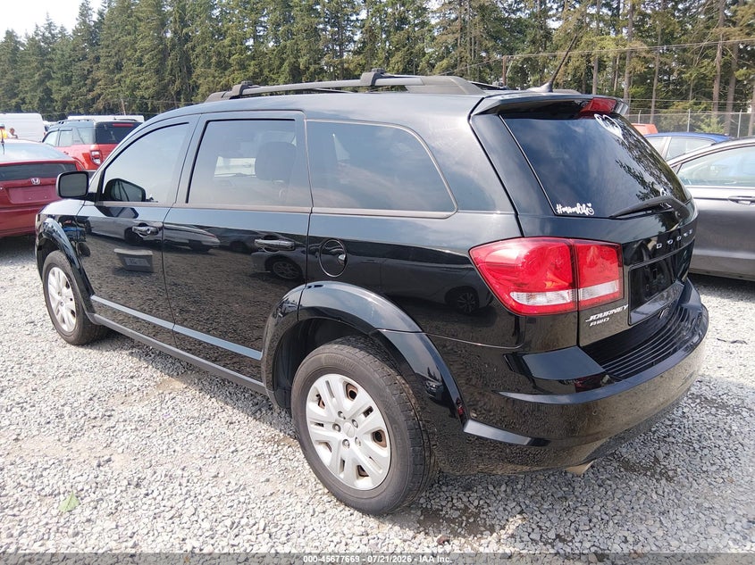 2016 Dodge Journey VIN 3C4PDDAG1GT189549 IAAI salvage auction — REAR END, Wait Title, sold $1,700 on 2026-08-10 (photo 3)