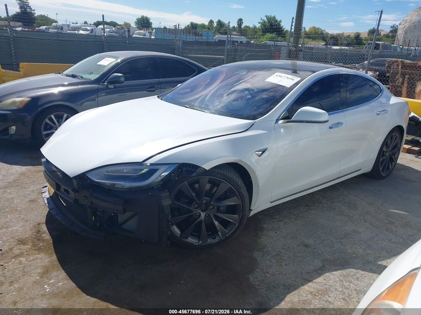 2021 Tesla Model s VIN 5YJSA1E2XMF424704 IAAI salvage auction — FRONT END, Wait Title, sold $20,000 on 2026-09-03 (photo 2)