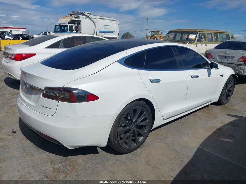 2021 Tesla Model s VIN 5YJSA1E2XMF424704 IAAI salvage auction — FRONT END, Wait Title, sold $20,000 on 2026-09-03 (photo 4)