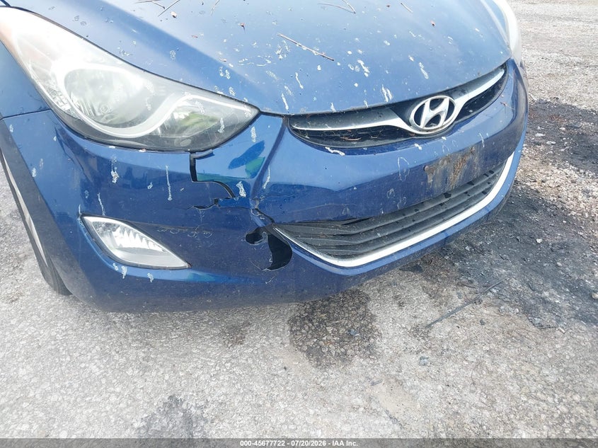 2013 Hyundai Elantra VIN KMHDH4AE0DU762797 IAAI salvage auction — NORMAL WEAR, Clear (Illinois), sold $25 on 2026-07-29 (photo 6)