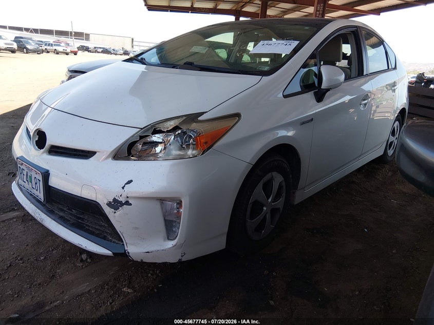 2012 Toyota Prius VIN JTDKN3DU1C5486947 IAAI salvage auction — NORMAL WEAR, Clear-Dealer Only (Arizona), sold $1,350 on 2026-07-28 (photo 2)
