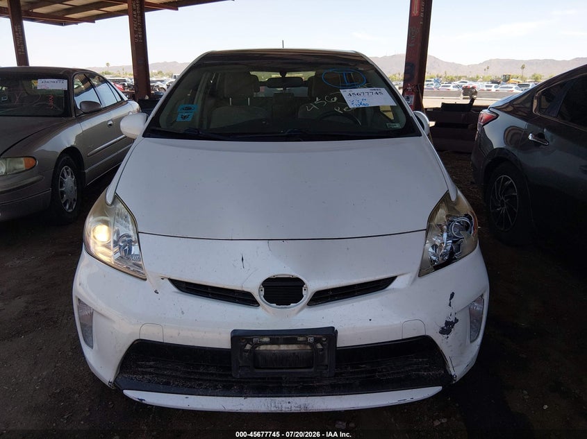 2012 Toyota Prius VIN JTDKN3DU1C5486947 IAAI salvage auction — NORMAL WEAR, Clear-Dealer Only (Arizona), sold $1,350 on 2026-07-28 (photo 6)