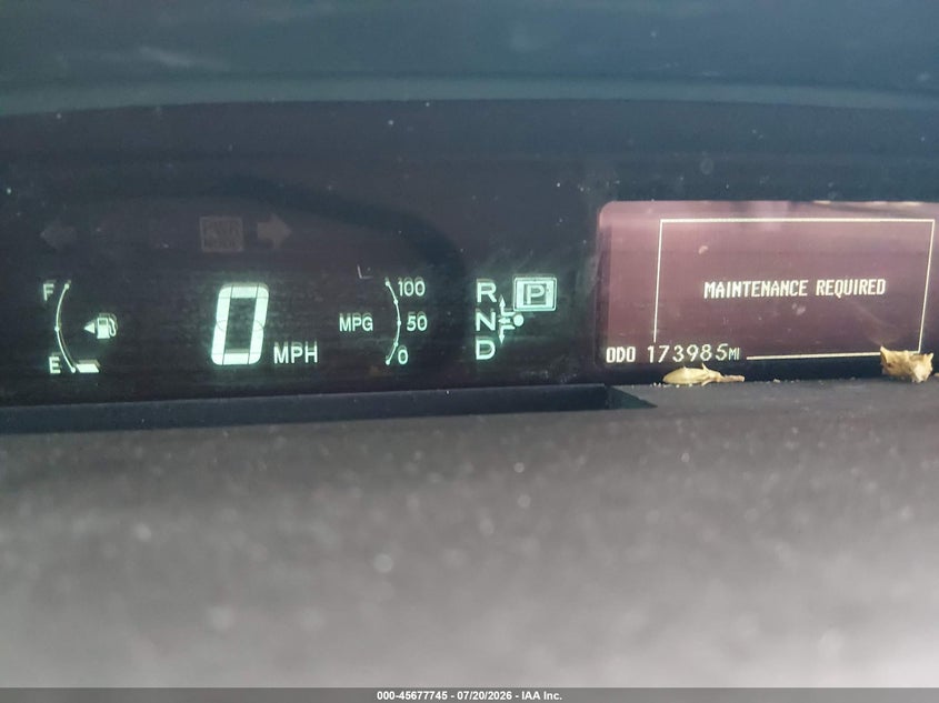 2012 Toyota Prius VIN JTDKN3DU1C5486947 IAAI salvage auction — NORMAL WEAR, Clear-Dealer Only (Arizona), sold $1,350 on 2026-07-28 (photo 7)