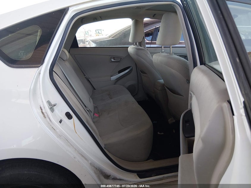 2012 Toyota Prius VIN JTDKN3DU1C5486947 IAAI salvage auction — NORMAL WEAR, Clear-Dealer Only (Arizona), sold $1,350 on 2026-07-28 (photo 8)