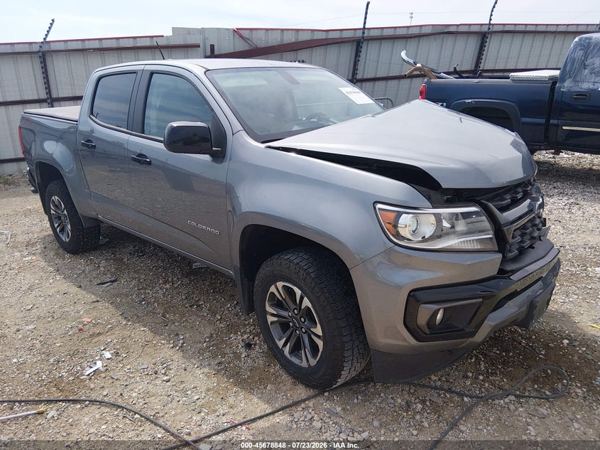 2021 Chevrolet Colorado VIN 1GCGTDEN9M1129467 — IAAI salvage auction photo