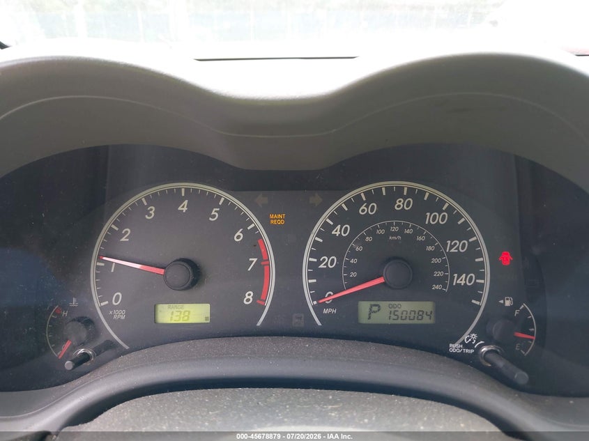 2009 Toyota Corolla VIN JTDBL40E89J038246 IAAI salvage auction — NORMAL WEAR, Clear (Indiana), sold $1,550 on 2026-07-28 (photo 7)