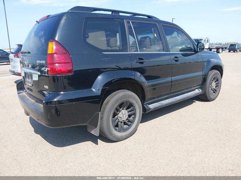2004 Lexus Gx 470 VIN JTJBT20X840058174 IAAI salvage auction — LEFT REAR, Clear (Minnesota), sold $525 on 2026-07-29 (photo 4)