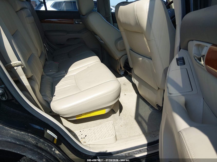 2004 Lexus Gx 470 VIN JTJBT20X840058174 IAAI salvage auction — LEFT REAR, Clear (Minnesota), sold $525 on 2026-07-29 (photo 8)