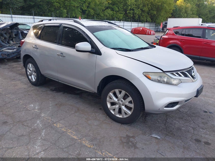 2013 Nissan Murano VIN JN8AZ1MW1DW316495 IAAI salvage auction — NORMAL WEAR, Clear (Michigan), sold $475 on 2026-07-27 (photo 1)