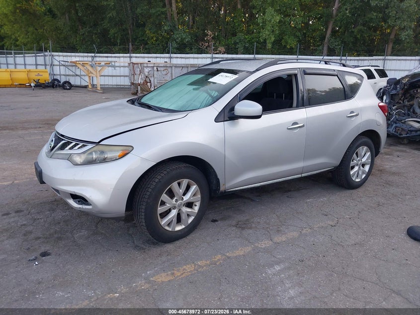 2013 Nissan Murano VIN JN8AZ1MW1DW316495 IAAI salvage auction — NORMAL WEAR, Clear (Michigan), sold $475 on 2026-07-27 (photo 2)