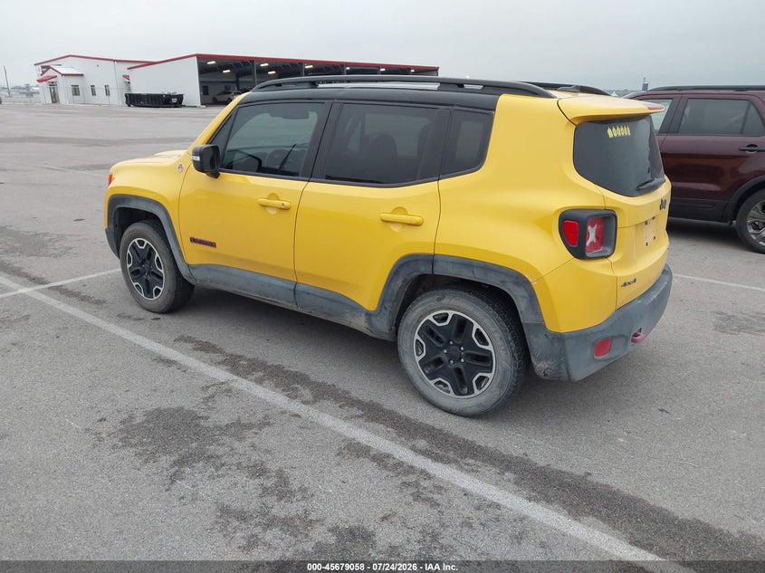 2017 Jeep Renegade VIN ZACCJBCB0HPF11328 IAAI salvage auction — HAIL, Salvage Title, sold $1,850 on 2026-08-20 (photo 3)