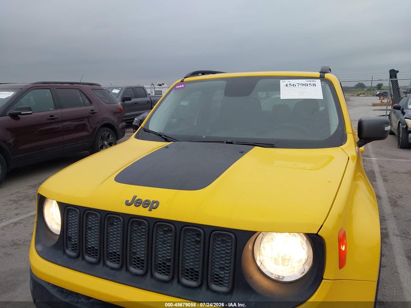 2017 Jeep Renegade VIN ZACCJBCB0HPF11328 IAAI salvage auction — HAIL, Salvage Title, sold $1,850 on 2026-08-20 (photo 6)