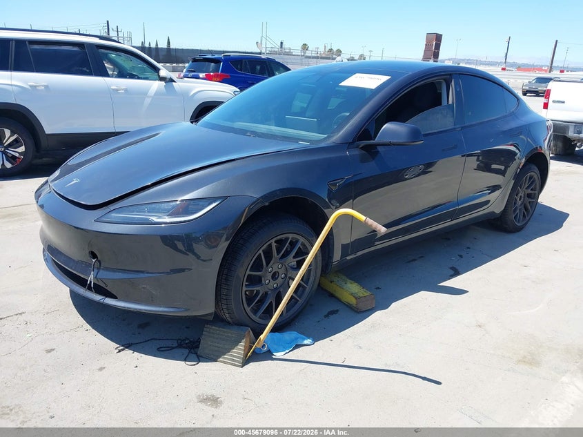2024 Tesla Model 3 VIN 5YJ3E1EA2RF727838 IAAI salvage auction — NORMAL WEAR, Clear (California), sold $1,150 on 2026-07-29 (photo 2)