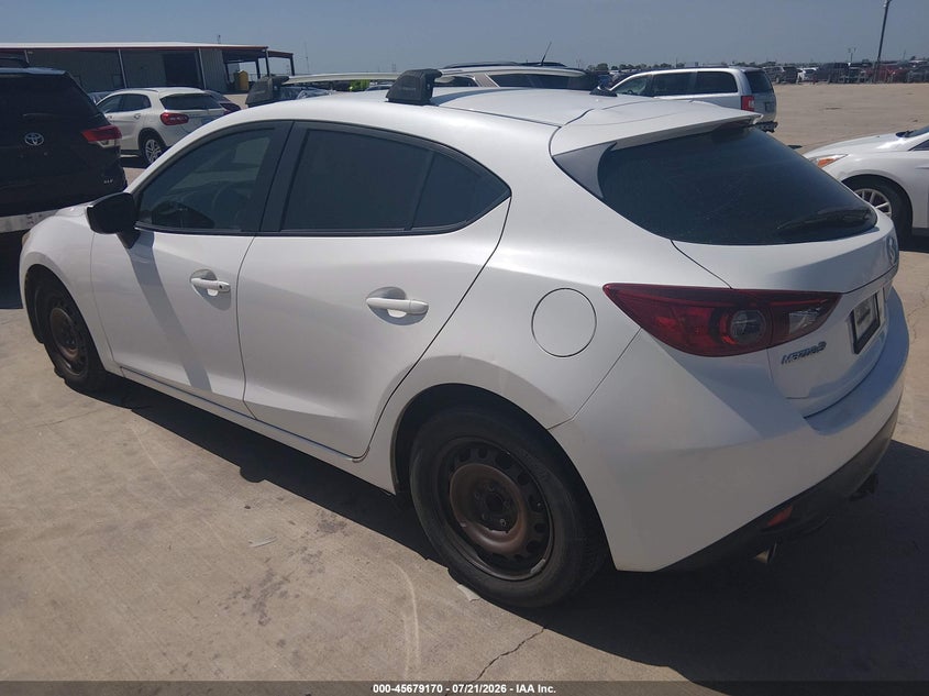 2016 Mazda 3 VIN JM1BM1J71G1315456 IAAI salvage auction — NORMAL WEAR, Original (Texas), sold $975 on 2026-07-24 (photo 3)