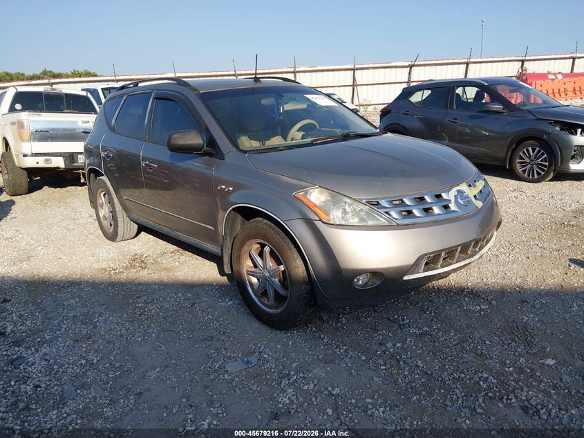 2004 Nissan Murano VIN JN8AZ08W64W329294 IAAI salvage auction — NORMAL WEAR, Clear (Arkansas), sold $25 on 2026-07-30 (photo 1)