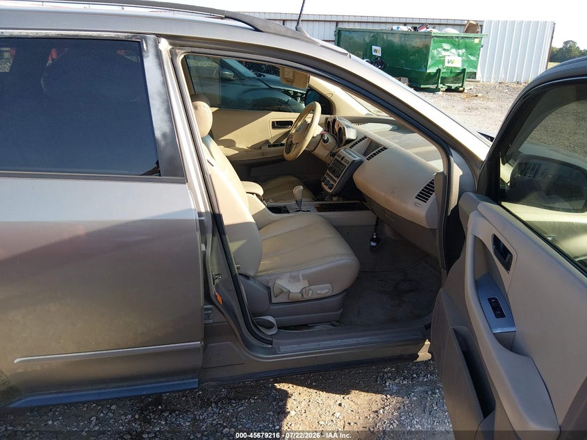 2004 Nissan Murano VIN JN8AZ08W64W329294 IAAI salvage auction — NORMAL WEAR, Clear (Arkansas), sold $25 on 2026-07-30 (photo 5)