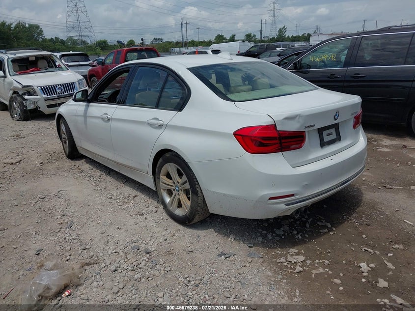 2016 BMW 3er VIN WBA8E3G53GNU00071 IAAI salvage auction — WATER/FLOOD, Salvage Title, sold $1,750 on 2026-08-16 (photo 3)