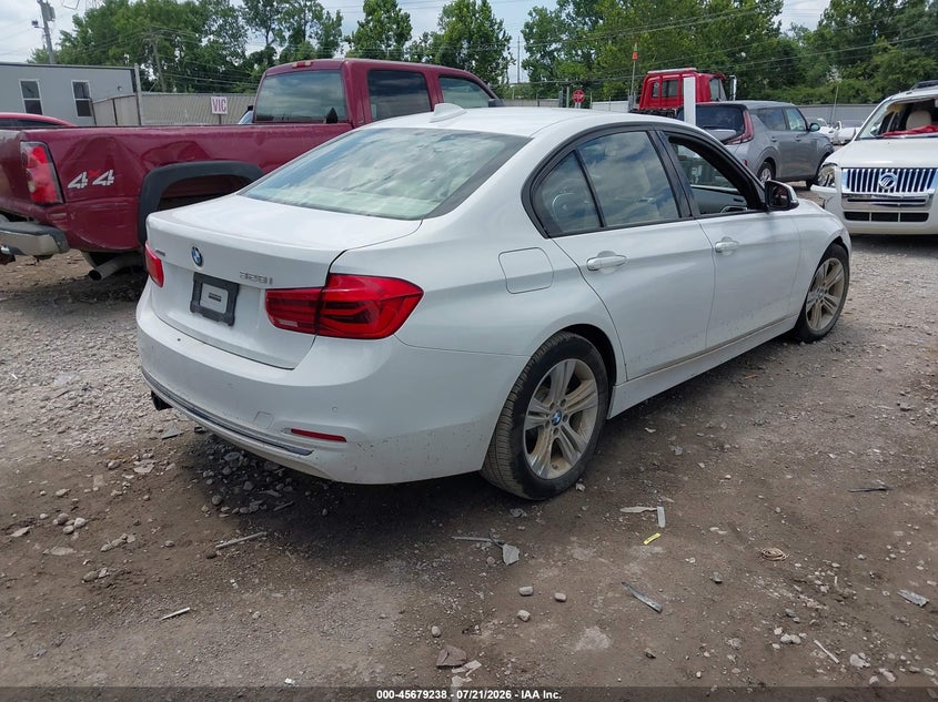 2016 BMW 3er VIN WBA8E3G53GNU00071 IAAI salvage auction — WATER/FLOOD, Salvage Title, sold $1,750 on 2026-08-16 (photo 4)