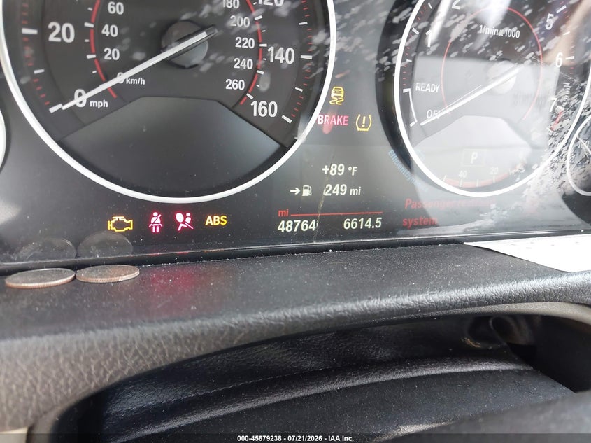 2016 BMW 3er VIN WBA8E3G53GNU00071 IAAI salvage auction — WATER/FLOOD, Salvage Title, sold $1,750 on 2026-08-16 (photo 7)