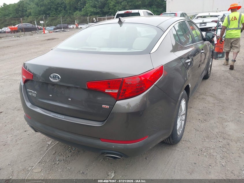 2012 Kia Optima VIN 5XXGM4A75CG085443 IAAI salvage auction — FRONT END, Clear (Massachusetts), sold $125 on 2026-07-28 (photo 4)