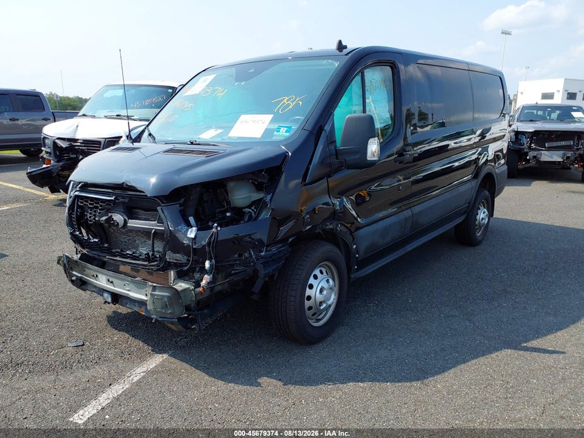 2021 Ford Transit 150 VIN 1FTYE2Y80MKA24206 IAAI salvage auction — FRONT END, Clear (New Jersey), sold $7,050 on 2026-08-17 (photo 2)