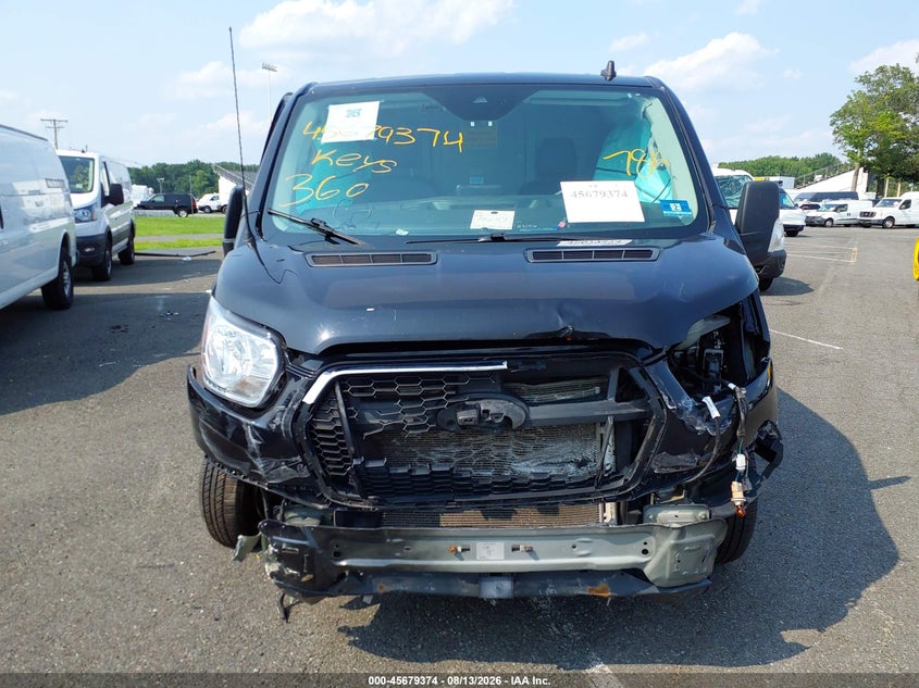 2021 Ford Transit 150 VIN 1FTYE2Y80MKA24206 IAAI salvage auction — FRONT END, Clear (New Jersey), sold $7,050 on 2026-08-17 (photo 6)