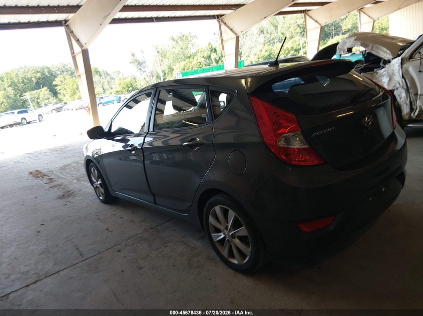 2012 Hyundai Accent VIN KMHCU5AE6CU041914 IAAI salvage auction — NORMAL WEAR, Clear (Tennessee), sold $25 on 2026-07-29 (photo 3)