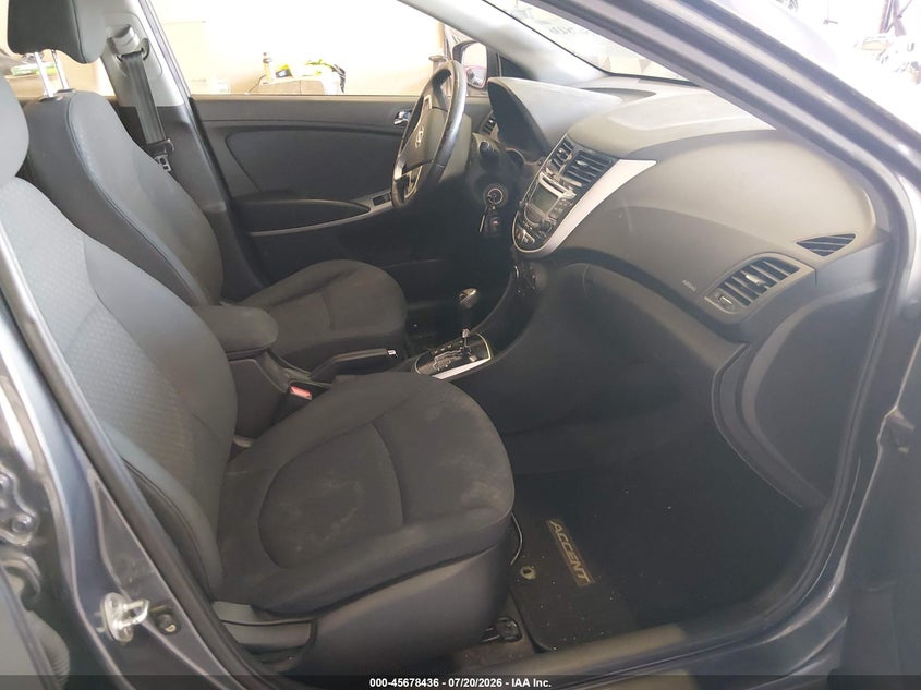 2012 Hyundai Accent VIN KMHCU5AE6CU041914 IAAI salvage auction — NORMAL WEAR, Clear (Tennessee), sold $25 on 2026-07-29 (photo 5)