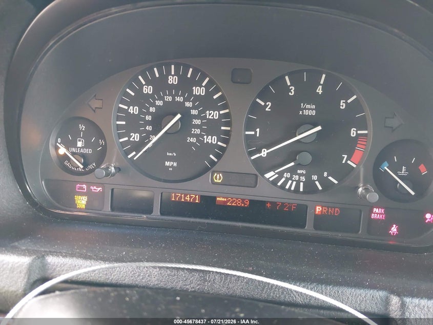 2005 BMW X5 VIN 5UXFA13565LY15456 IAAI salvage auction — NORMAL WEAR, Clear - Dealer Only (California), sold $25 on 2026-07-29 (photo 7)