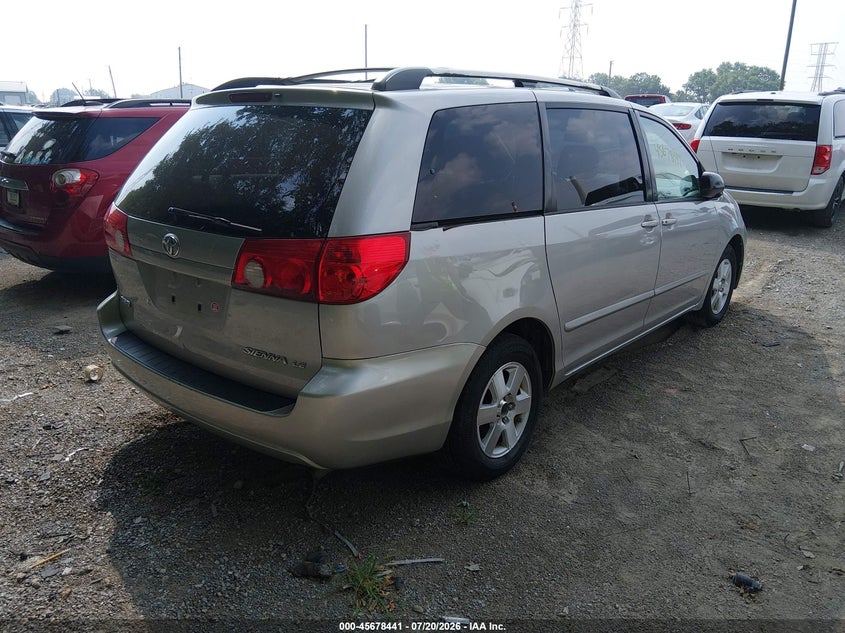 2008 Toyota Sienna VIN 5TDZK23C58S209214 IAAI salvage auction — NORMAL WEAR, Clear (Indiana), sold $725 on 2026-07-22 (photo 4)