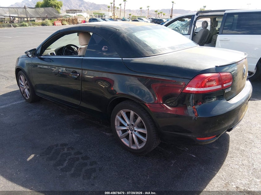 2012 Volkswagen Eos VIN WVWBW7AH8CV020346 IAAI salvage auction — NORMAL WEAR, Clear (Nevada), sold $125 on 2026-08-14 (photo 3)