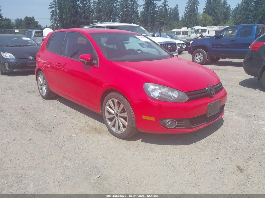 2013 Volkswagen Golf VIN WVWBM7AJ8DW088800 IAAI salvage auction — NORMAL WEAR, Clear (Washington), sold $1,700 on 2026-08-06 (photo 1)