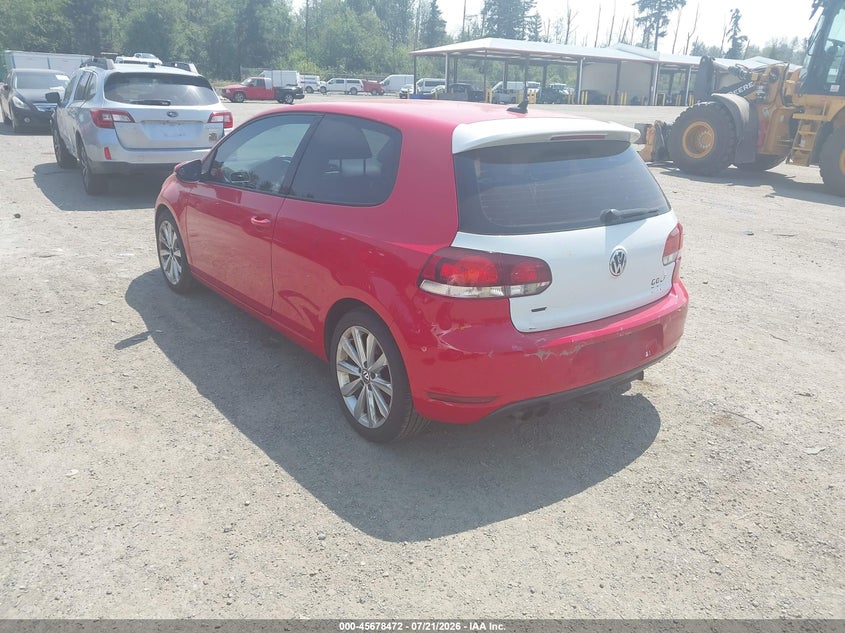 2013 Volkswagen Golf VIN WVWBM7AJ8DW088800 IAAI salvage auction — NORMAL WEAR, Clear (Washington), sold $1,700 on 2026-08-06 (photo 3)