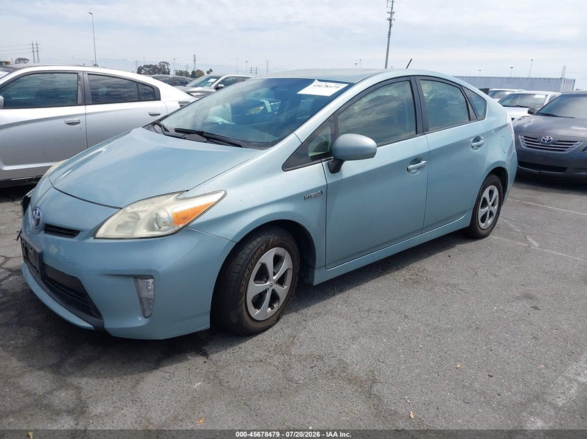 2013 Toyota Prius VIN JTDKN3DU9D1682045 IAAI salvage auction — NORMAL WEAR, Clear - Dealer Only (California), sold $1,750 on 2026-07-30 (photo 2)