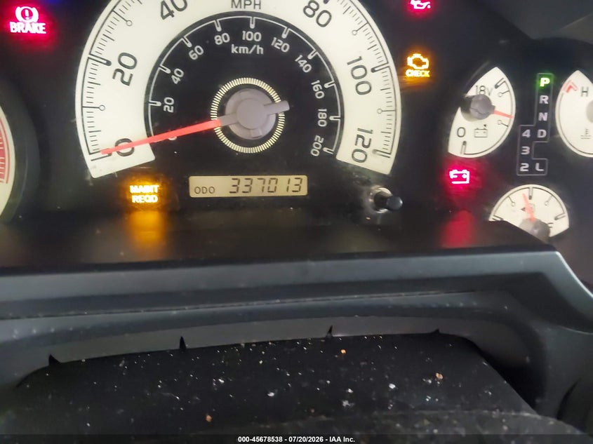 2008 Toyota Fj cruiser VIN JTEZU11F880019360 IAAI salvage auction — NORMAL WEAR, Clear (Florida), sold $25 on 2026-07-29 (photo 7)