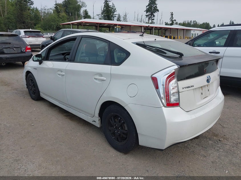 2014 Toyota Prius VIN JTDKN3DU7E1739585 IAAI salvage auction — NORMAL WEAR, Clear (Washington), sold $2,550 on 2026-07-29 (photo 3)
