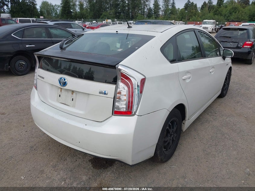 2014 Toyota Prius VIN JTDKN3DU7E1739585 IAAI salvage auction — NORMAL WEAR, Clear (Washington), sold $2,550 on 2026-07-29 (photo 4)