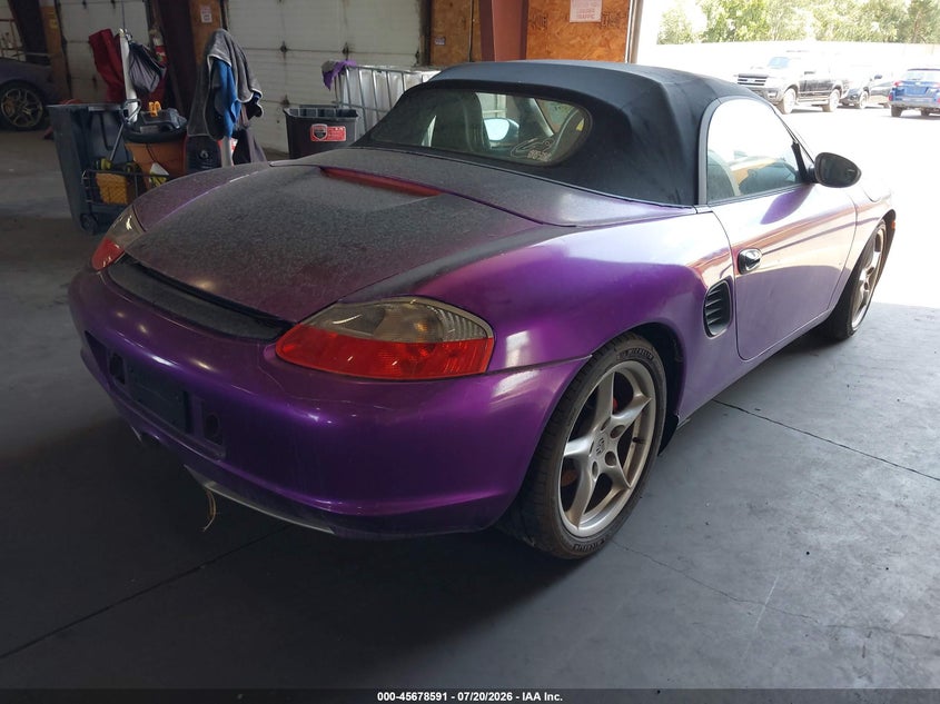 2003 Porsche Boxster VIN WP0CB29833U661367 IAAI salvage auction — NORMAL WEAR, Rebuilt/Restored (Utah), sold $25 on 2026-07-30 (photo 4)