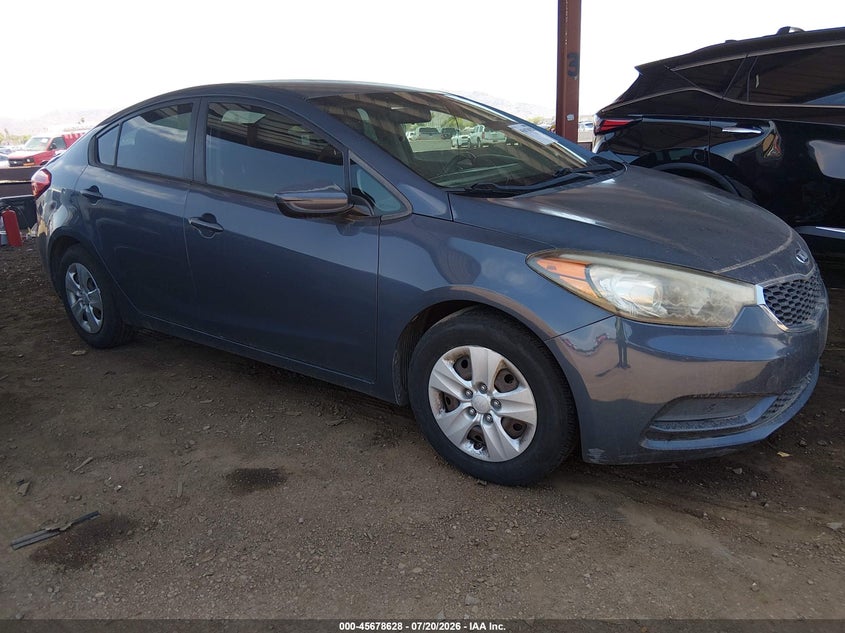 2014 Kia Forte VIN KNAFK4A6XE5070515 IAAI salvage auction — NORMAL WEAR, Clear-Dealer Only (Arizona), sold $550 on 2026-07-28 (photo 1)