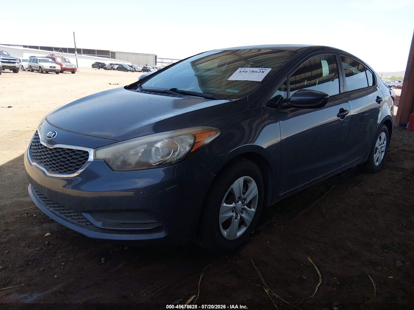 2014 Kia Forte VIN KNAFK4A6XE5070515 IAAI salvage auction — NORMAL WEAR, Clear-Dealer Only (Arizona), sold $550 on 2026-07-28 (photo 2)