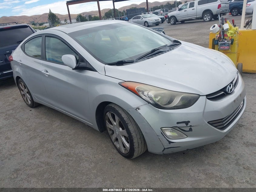 2012 Hyundai Elantra VIN KMHDH4AE2CU280363 IAAI salvage auction — NORMAL WEAR, Clear - Dealer Only (California), sold $1,200 on 2026-08-01 (photo 1)