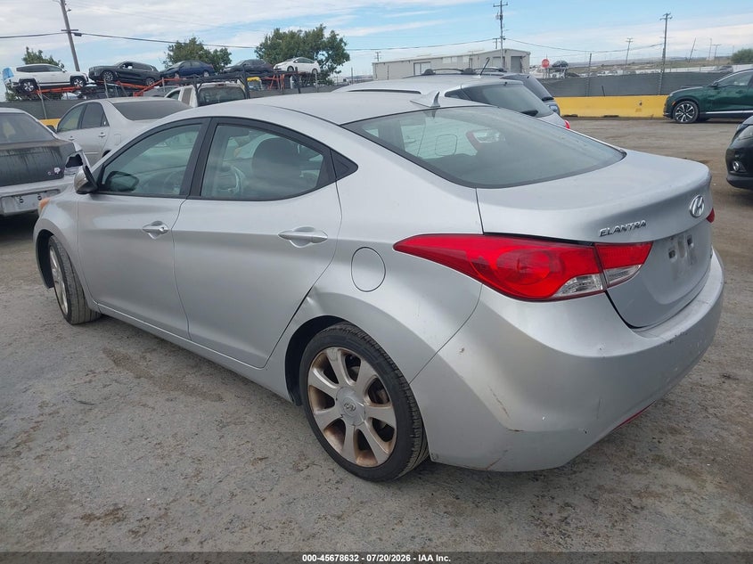 2012 Hyundai Elantra VIN KMHDH4AE2CU280363 IAAI salvage auction — NORMAL WEAR, Clear - Dealer Only (California), sold $1,200 on 2026-08-01 (photo 3)